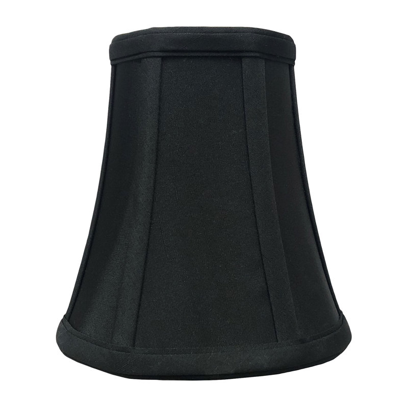 Royal Designs, Inc. BSO-704FC-6BLK / GL Abat-jour de base avec pince flamme, 3,5 po x 6 po x 6,25 po, noir, Noir