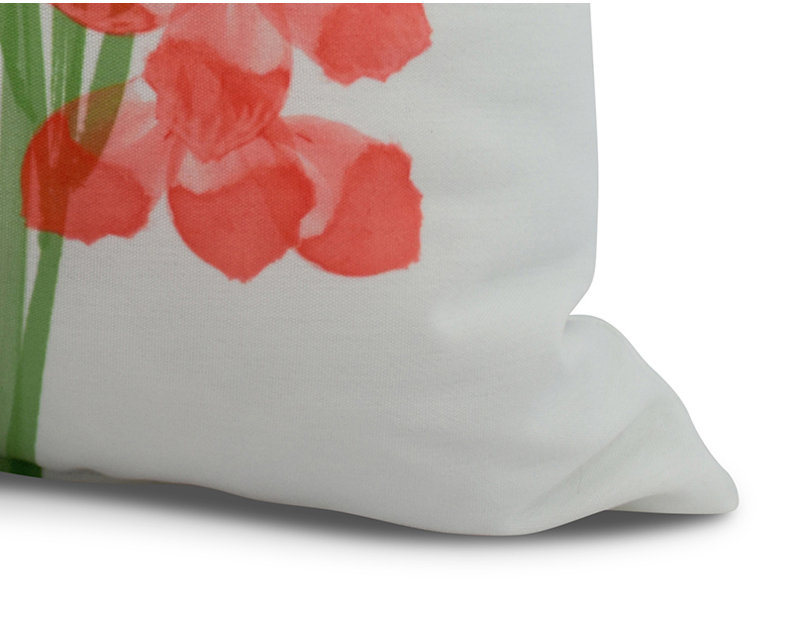 Nantucket Floral Reversible Throw Pillow, Pink, 16" x 16"