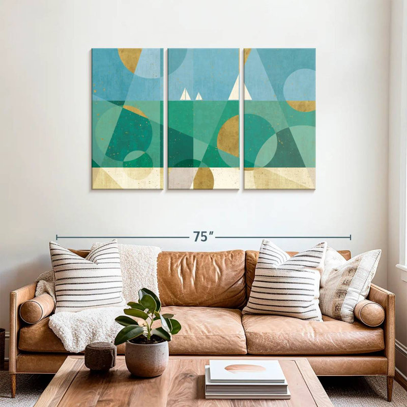 Avery Geometric Seascape I, 36" H x 57" W