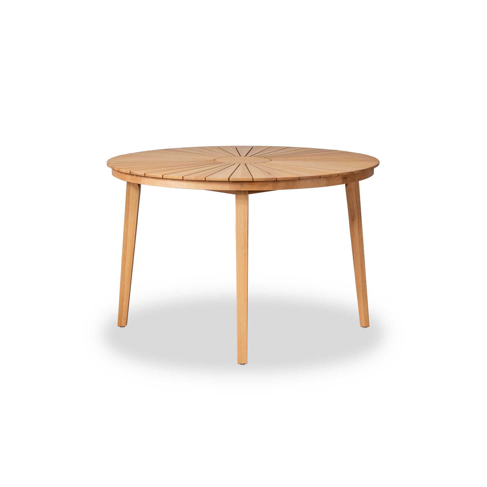 Dani Solid Wood Round Patio Dining Table