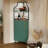 59.05" Tall Corner Bar Storage Cabinet with Wine Rack & Lights-57884314