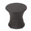 Table d'appoint 19 po en osier avec cadre en aluminium durable pour patio et jardin