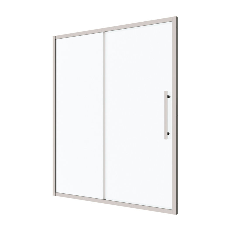 Chrome 44-48"W x 72"H Sliding Shower Door with Tempered Glass