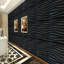 50 cm W 3D Wall Panel Wall Paneling in Matte Black  (12-pack)