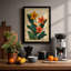Golden Lilies Botanical - Framed Print-639001084-639001086