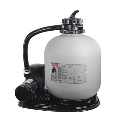 XtremepowerUS 19" Sand Filter Combo for Above-Ground Pools with 4500 GPH Capacity