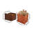 Handwoven Vintage Style Storage Basket With Leather Accents And Wooden Handle, Stylish Home Decor Organizer For Any Room