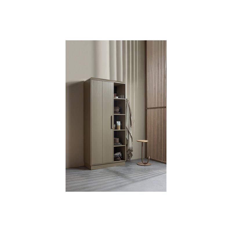 Lowen 1 Door Solid Wood Wardrobe