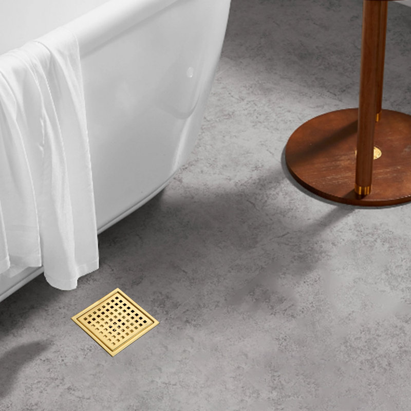 6'' W Grid, Gold