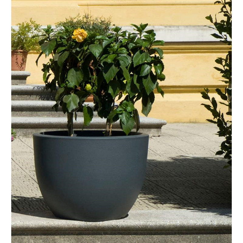 Griagal Pot Planter, Anthracite, 44cm H x 60cm W x 60cm D