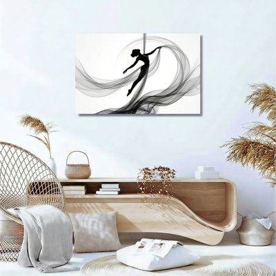 Ensemble de 1 toile murale Silhouette Dance