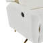Fauteuil inclinable électrique Boucle - pivotant à 360 °, base 5 étoiles dorée, inclinable à 90-165 °-982907010