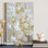 « Mustard on Grey Blooms I », reproduction d’art sur toile tendue
