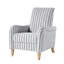 Fauteuil inclinable rayé en lin Dignazio-1343454730
