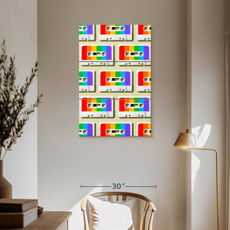 Abarca Rainbow Mixtapes, 57" H x 36" W