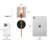 Quitman Iron Glass Armed Sconce