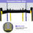 Trampoline with Safety Enclosure Net, Slide and Ladder Recreational Trampoline-99073040