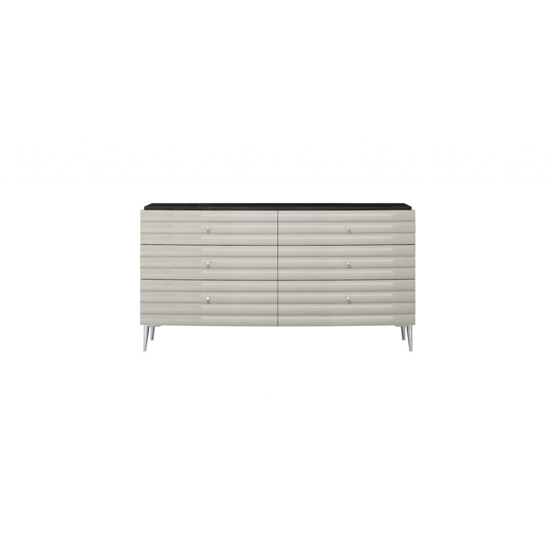 Commode double 6 tiroirs l 64 po