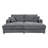 86.5" Oversized Loveseat Chaise Lounge Sectional Sofa Bed Corduroy Sleeper Sofa With Two USB Ports , Two Cup Holders And Two Throw Pillows For Living Room And Bedroom-1196689727