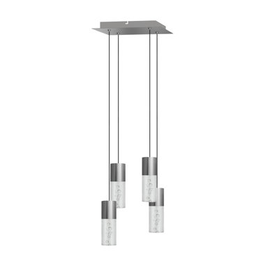 Luminaire suspendu cylindrique 4 lumières DEL Andromedae