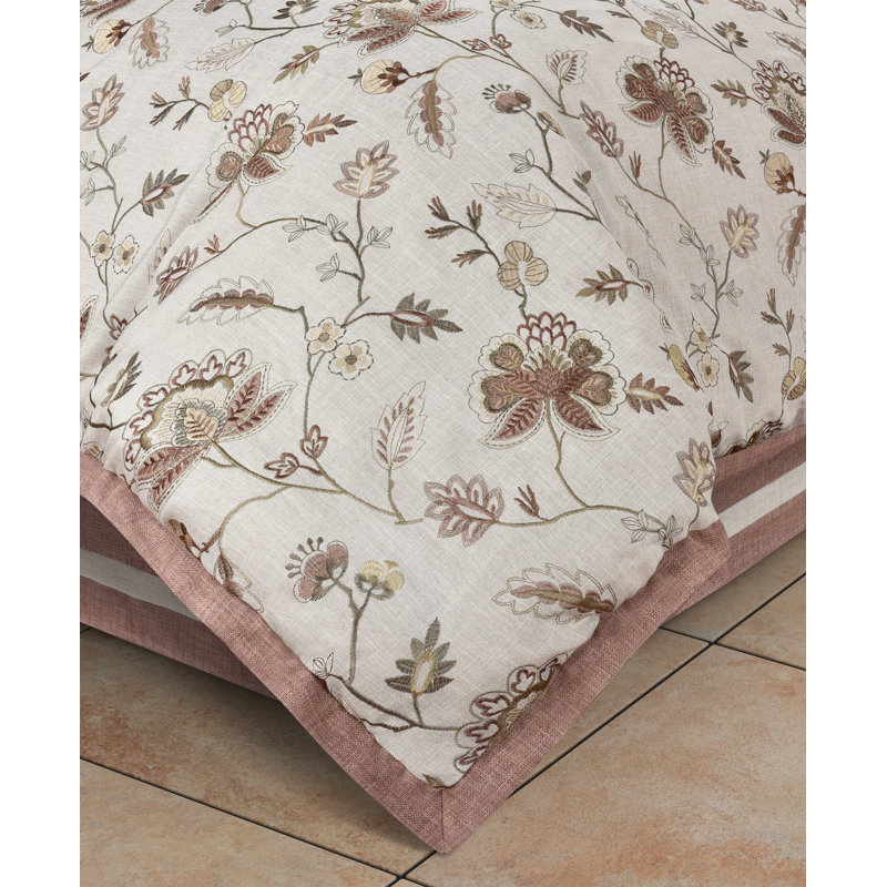 Ensemble d'édredon en polyester SANTA ROSA, 1 édredon de très grande taille et 2 taies déco