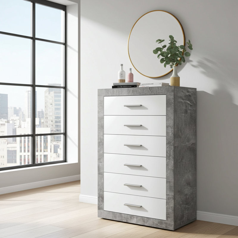Looe 66 cm W Chest of 6 Drawers