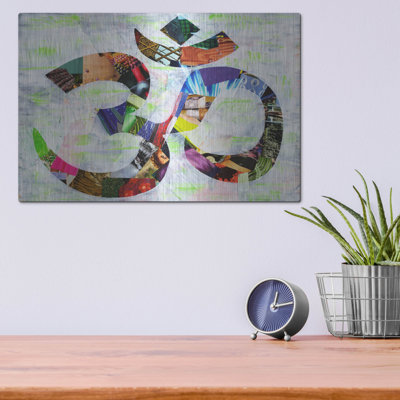 Red Barrel Studio® 'Namaste' by Artpoptart Metal Wall Art