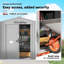 Outsunny 7 x 4ft Metal Garden Shed Waterproof Foundation Kit Light Grey