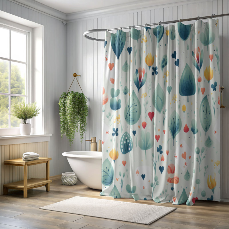 Game Themes - Premium Shower Curtain, 74"H x 71"W