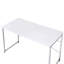 Bureau d'écriture Tennos, finition blanche et chrome