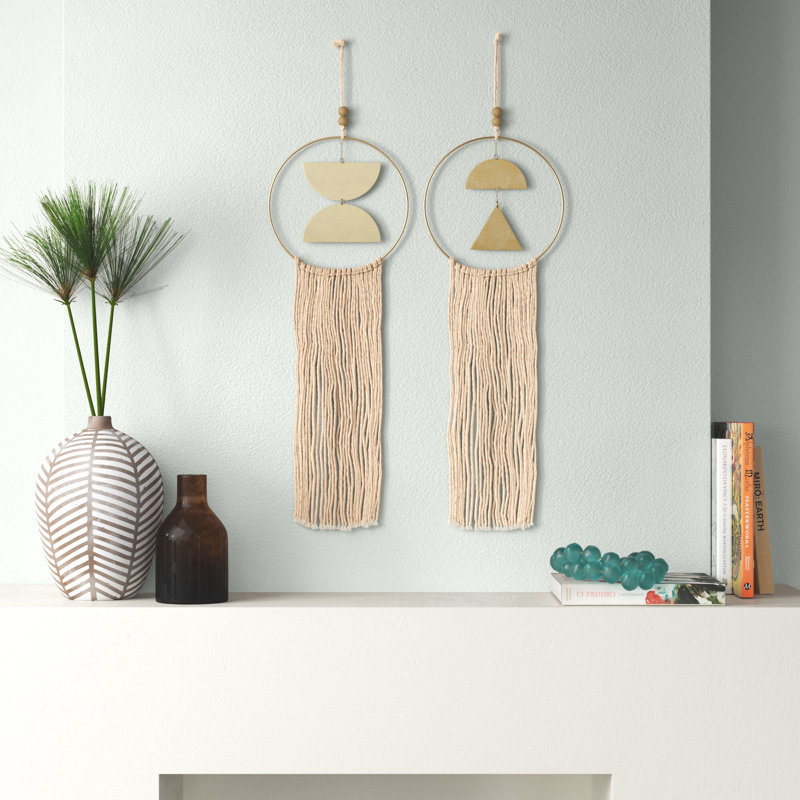 Boho Abstract Wall Decor on Metal