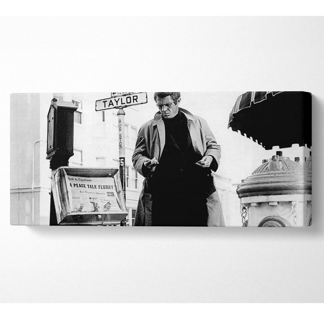 Steve Mcqueen B N W - Kunstdrucke auf Leinwand