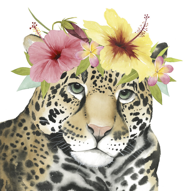 Tropical Halo VI by Grace Popp - Wrapped Canvas Painting, 122cm H x 122cm W x 3.8cm D