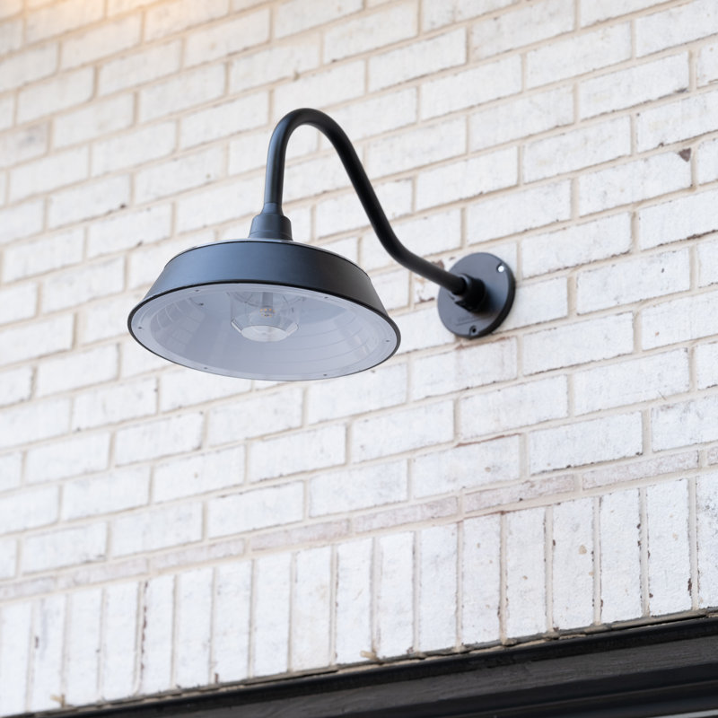Cottage Solar Barn Light Black Easy Install