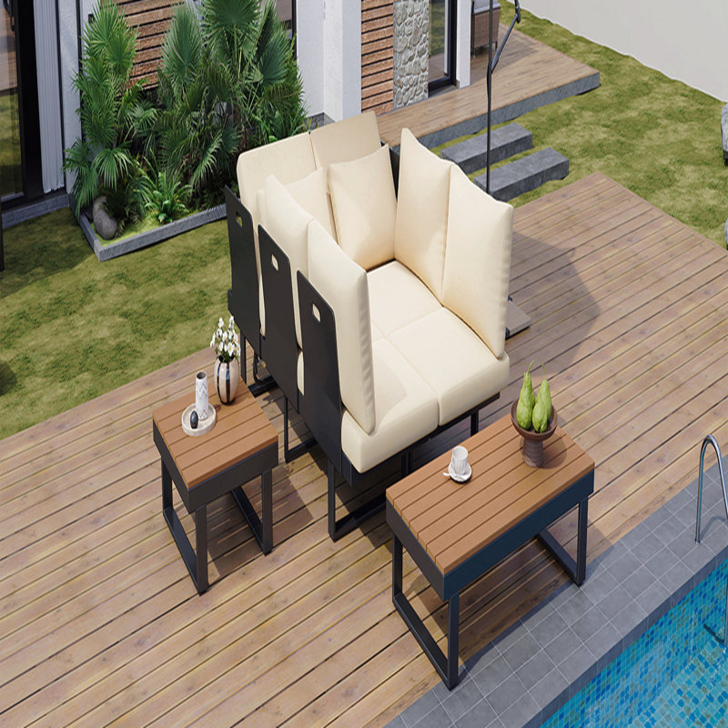 Ensemble de conversation pour canapé modulaire d'extérieur