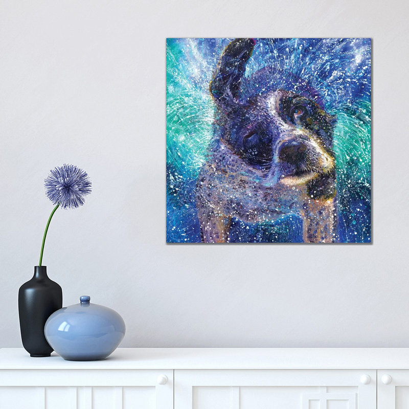 Spinning Spaniel by Iris Scott - Wrapped Canvas Print, 45.72 cm H x 45.72 cm W x 1.91 cm D