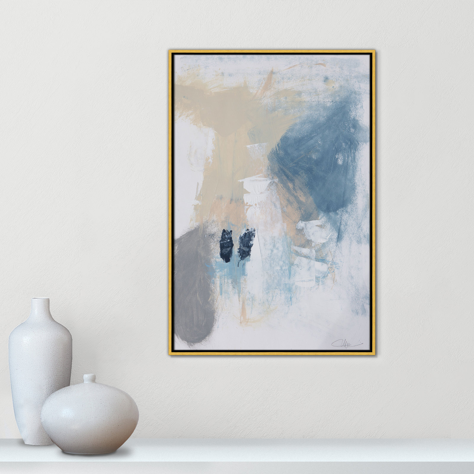 Coastal Carnival II Print by Casa Fine Arts, No Mat, 37.5" H x 25.5" W x 2" D, Gold Floater Framed Canvas
