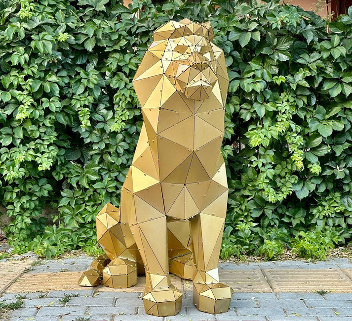 Lion Statue - XL, XXL, Black