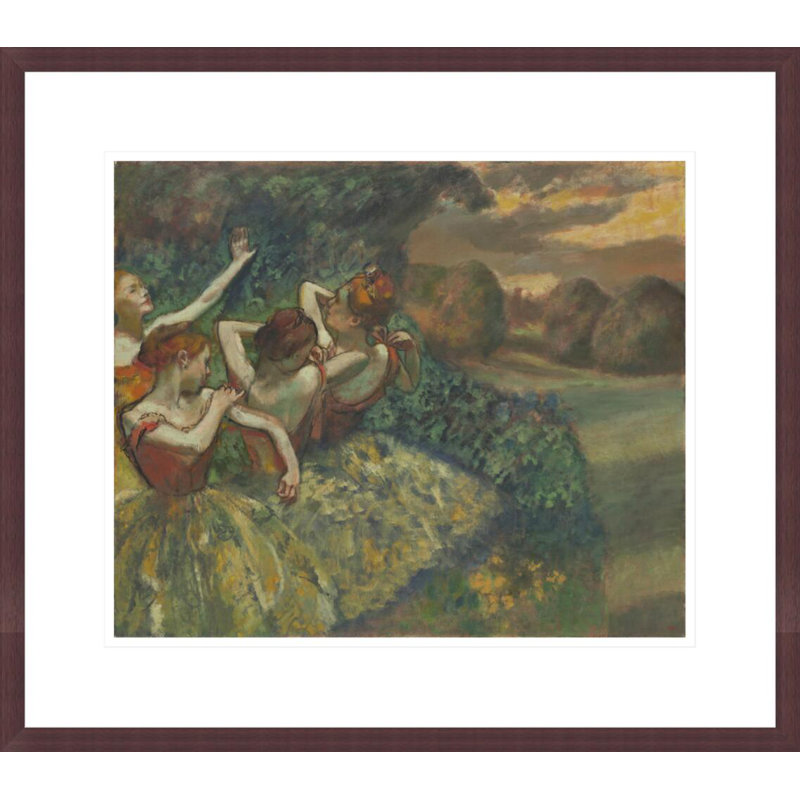 «Four Dancers» par Edgar Degas, impression giclée encadrée, H 17,75 po x l 20,14 po