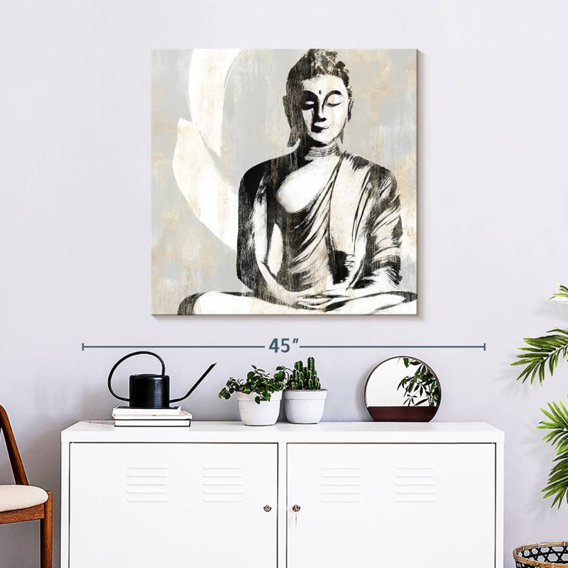 Bouddha assis Leisha II, H 30 po x l 30 po