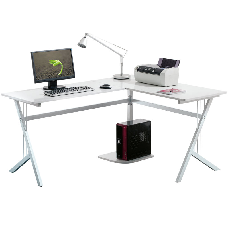 Bureau en forme de l Wadell