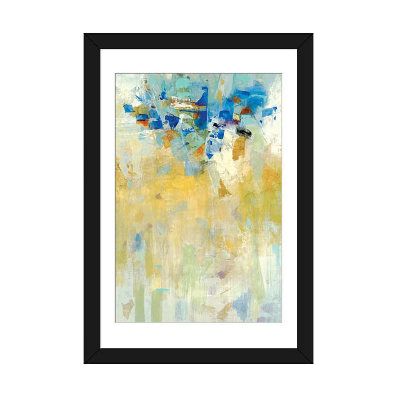 «Meeting Place I», reproduction sur toile, Papier avec cadre noir, Blanc, H 32 po x l 24 po x P 1 po