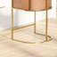 Tabouret de bar 31 po Tabouret de bar en cuir de polyuréthane brun clair