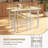 Casiano 4 - Person Four Leg Dining Set-32483245-32483244