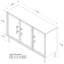 Buffet pratique en rotin 51 po à 3 portes Hopper Studio Sophia-71305934