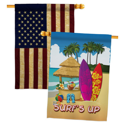 Double Sided 40'' H x 28'' W Polyester House Flag