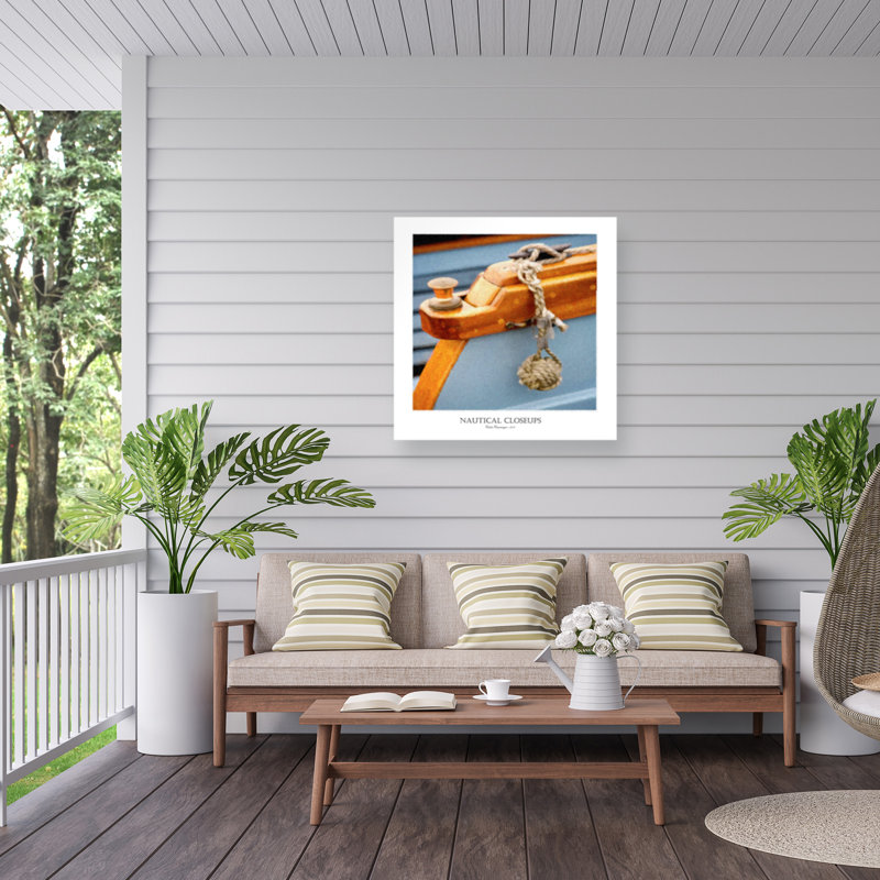 Toile extérieure «Nautical Closeups 4» par Carlos Casamayor, H 18 po x l 18 po x P 1,5 po