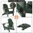 Folding Adirondack Chairs With Cushion, Hdpe Oversized Patio Chair Weather Resistant-1792507078