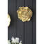 S/2 Gold Rose Hanging Wall Accents