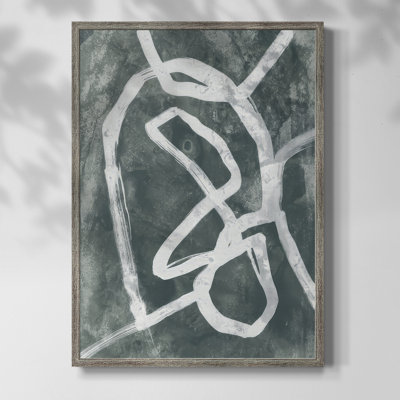 «Chalk Line II», reproduction encadrée - bois massif
